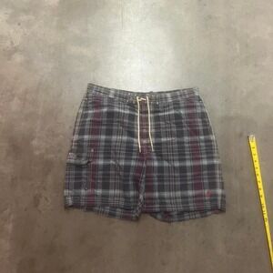 Vintage polo Ralph Lauren cargo‎ swim trunks plaid check board